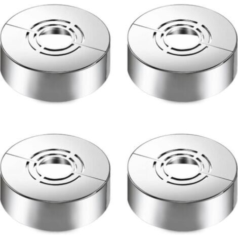 Ensemble de couvercle décoratif de douche 4 pièces, 3 tailles en 1, adapté pour Ø20 mm/25 mm/33 mm, couvercle décoratif fendu, adapté aux accessoires de douche et à la décoration de robinet (1/4)