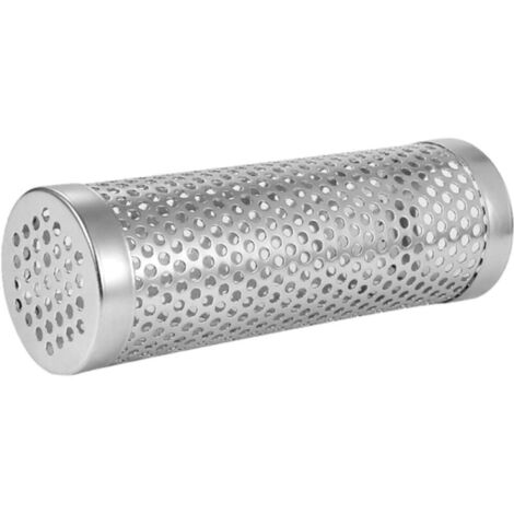 Tube de fumage pour barbecue, boîte de fumage à froid pour barbecue extérieur, tube de fumage en acier inoxydable (1/4)