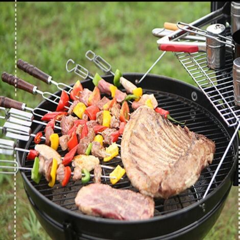12 pièces Barbecue réutilisable brochettes poignée... – Grandado 12 pièces Barbecue réutilisable brochettes poignée... – Grandado