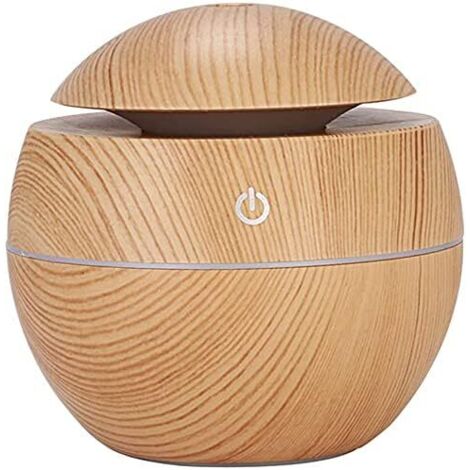 Diffuseur Humidificateur pour Éliminer les Odeurs Type Bois 200 ml avec Lumière Colorée pour Huiles Essentielles Aromathérapie pour la Relaxation (1/4)
