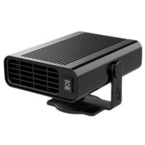 Chauffage de voiture 2 en 1 12V 150W Dégivreur rapide de voiture portable Dégivreur de pare-brise de voiture rotatif à 360 degrés avec prise allume-cigare (Noir) (1/5)