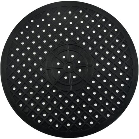 Tapis d'égouttoir vaisselle antidérapant à évacuation rapide pour table de cuisine, tapis d'évier en caoutchouc souple antidérapant, protection d'isolation thermique, multifonctionnel pour salle noir (1/4)