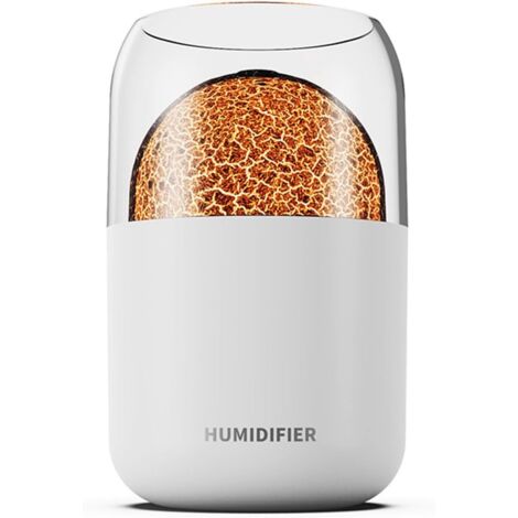 Humidificateur d'air portable 300 ml Petit volcan cool Veilleuse LED - USB - Humidificateur de bureau 2 modes Changement de couleur Humidificateur de lumière d'ambiance (1/5)