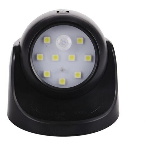 Spot LED Extérieur, Spot exterieur avec Detecteur de mouvement, Projecteur LED extérieur Sans Fil, 150 Lumen, Sphère Amovible, Rotation et Inclinaison à 360 degrés, Batterie à Pile (1/5)