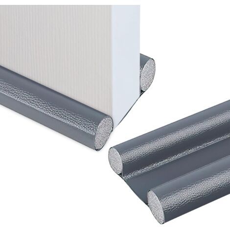 Joint d'étanchéité double face pour porte, 96 cm (37 pouces), réglable et insonorisé (gris) (1/5)