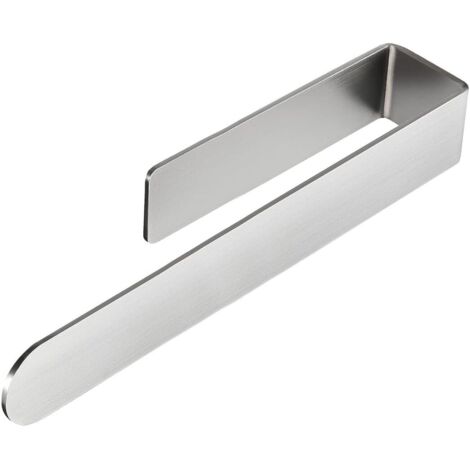Porte-serviettes de salle de bain sans perçage Porte-serviettes adhésif Acier inoxydable Fixation solide et durable Résistant à l'eau et à la rouille Installation facile Design moderne 37 cm (1/5)