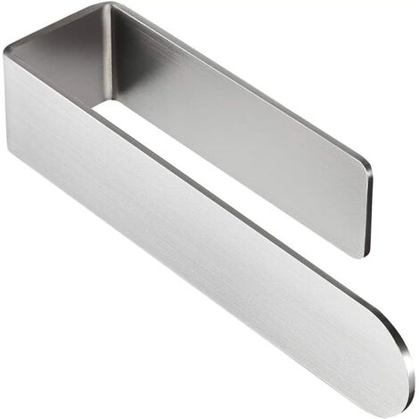 HOLESS - Porte-serviettes de salle de bain - Acier inoxydable - Adhésif puissant 3M - Sans perçage - Facile à installer - Utilisation sur surfaces lisses - Supporte jusqu'à 5 kg - Longueur 23 cm (1/5)