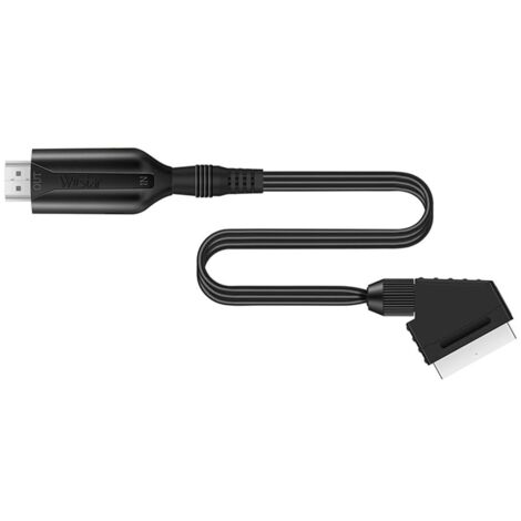Convertisseur HDMI, adaptateur SCART vers HDMI pour décodeurs TV haute définition, magnétoscopes VHS, consoles de jeux Xbox, consoles de jeux PS3, lecteurs DVD et lecteurs Blu-ray. (1/5)