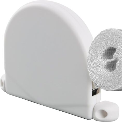 1 Pcs Enrouleur de sangle pour volet roulant, espacement des trous de vis 145 mm, Système Mini, avec sangle incluse de 14 mm x 5 m, Blanc
