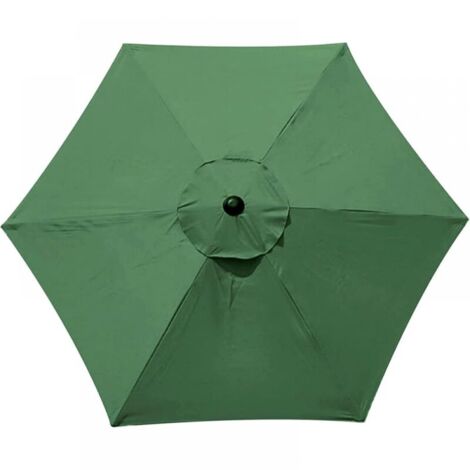 Housse de rechange pour parasol, 8 baleines, 2.7 m, imperméable, anti-UV, tissu de rechange,Dark green