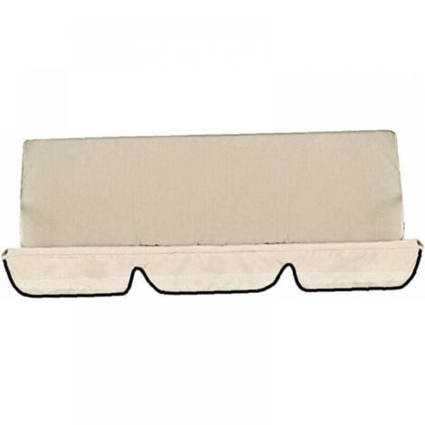 Toile de Rechange pour balancelle de Jardin Tissu résistante aux UV, imperméable, Housse du siège de balançoire extérieur Étanche à la poussière, Beige,150 cm
