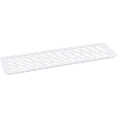 Grille de ventilation rectangulaire, grille de ventilation, grille de ventilation rectangulaire, grille de ventilation rectangulaire pour une ventilation idéale 80 × 225 mm 2 pièces (Blanc)