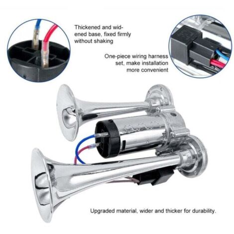 Compresseur D'Air 12V Pour Klaxon De Voiture Pour Trompe