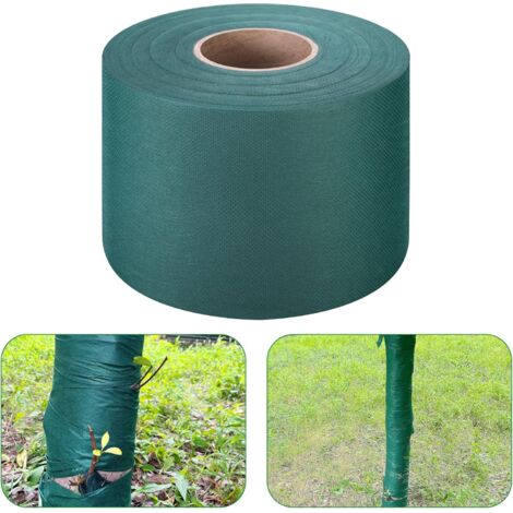 8 cm x 30m Film de protection des arbres, enveloppement anti-congelé anti-congelé, enveloppement de plantes réutilisable pour protéger l'écorce et garder les plantes au chaud (vert) (1/5)