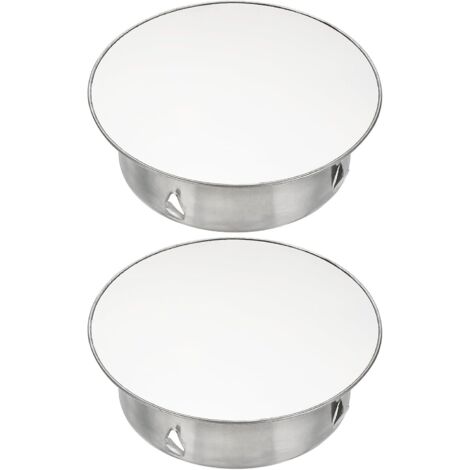 Bouchon pour Tuyau de Poêle 100mm à 110mm, Cache-trou de cheminée, Cache Tuyau, Couvercle De Trou De Cheminée,Bouchon Cheminée Perforé en Acier Inoxydable Ø 125mm Profondeur 39mm, argent