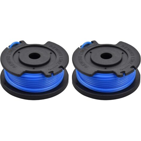 Lot de 2 bobines de rechange pour débroussailleuse Ryobi One+ AC14RL3A, OLT1832 RAC124, 18 V, 24 V, 40 V (1/5)