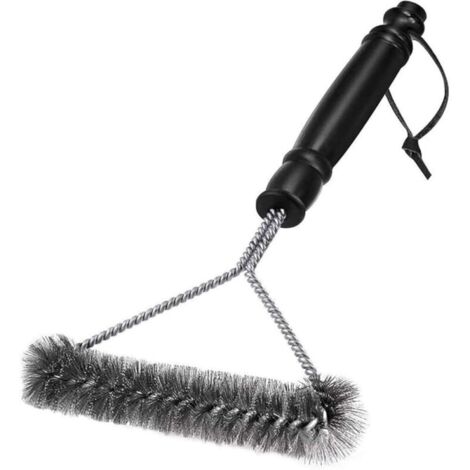 Brosse de nettoyage pour grils - Poils en acier inoxydable pour un nettoyage rapide de tous les grils (30 cm) (1/5)