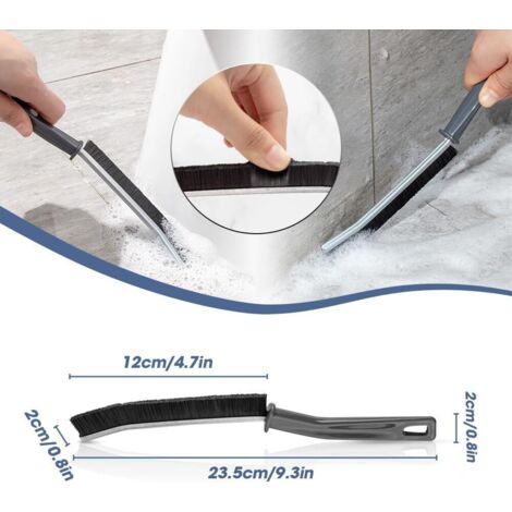 Journeyside Lot De 2 Brosses Nettoyage Fines à Poils Durs – Idéales Pour Joints Carrelage, Rainures Fenêtres, Cuisine Et Salle De Bain