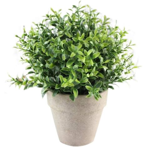 15cm Plantes Artificielles Faux Fleur Faux en Plastique en Pot avec Pot Faux Fleurs Artificielles pour Bureau Maison Décorations Extérieures (1/3)