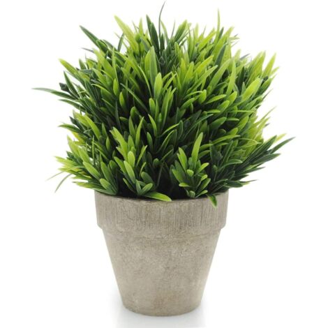 Plante en pot avec artificiel vert - Décoration intérieure, topiaire, plantes d'automne pour l'extérieur et l'intérieur, salle de classe, style ferme (1/5)