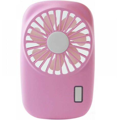 Mini ventilateur portatif, puissant petit ventilateur portable personnel 2 vitesses réglable ventilateur rechargeable USB pour enfants filles femme homme bureau à domicile voyage en plein air (rose) (1/5)