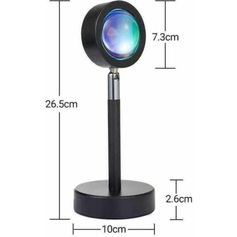 Sunset Lamp De Projection 360°, Sunset Lamp Coucher De Soleil Intelligente Avec App Control Changement De Couleur Avec Synchronisation Musicale 98761208
