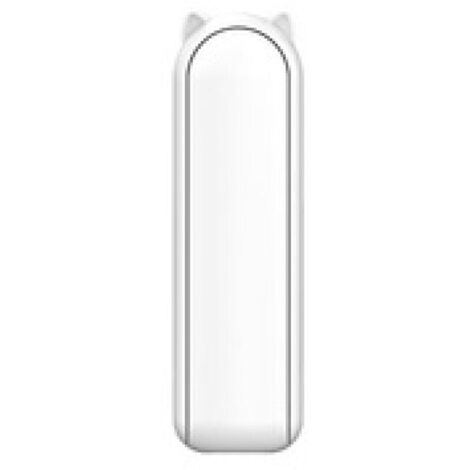 Ventilateur de Poche, Mini Ventilateur à Main Portable, à Piles Rechargeables par USB [21-32 heures], Ventilateur Personnel Pliable et Silencieux Avec Batterie Externe, Lampe de Poche - Blanc (1/5)