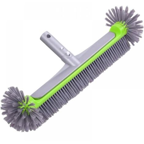 Balai Brosse Piscine Brosse Piscine Liner 17″, Balai Piscine Brosse pour Piscine, Tête de Brosse de Piscine Détachable avec Poils Robustes Poignée en Aluminium, Sans tige télescopique (1/5)