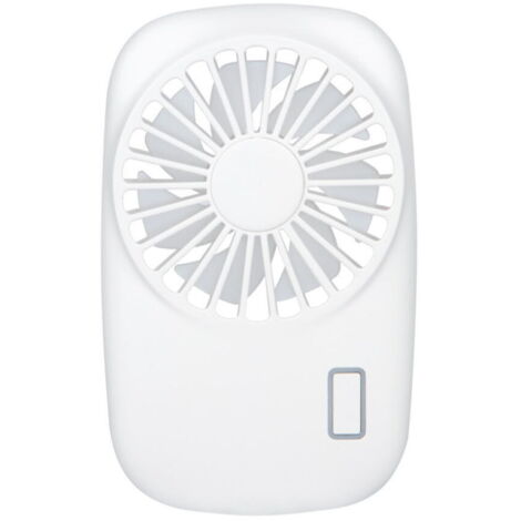 Ventilateur de Poche Mini Puissant Petit Petit Ventilateur Portable Personnel Vitesse RéGlable Usb Refroidissement Rechargeable-Blanc