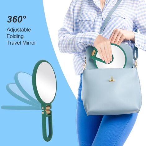 Miroir 3 Faces Réglable Miroir Pliant 3 Voies Yiarsky - Réglable 180° - Crochet Télescopique - Pour Maquillage Et Coiffure - Noir Miroir Voyage Compact Miroir 3 Faces Réglable Miroir Pliant 3 Voies Yiarsky - Réglable 180° - Crochet Télescopique - Pour Maquillage Et Coiffure - Noir Miroir Voyage Compact