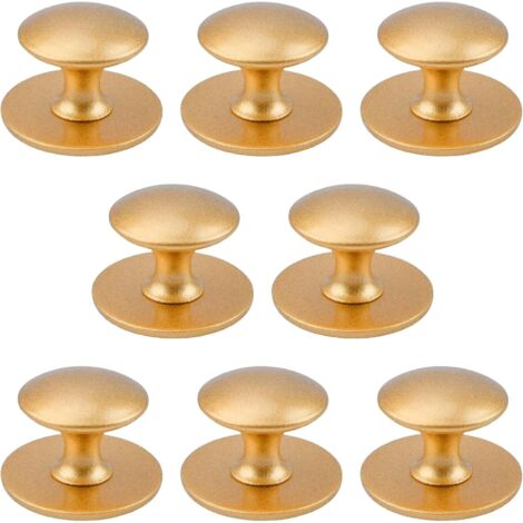 Lot de 8 boutons de placard autocollants instantanés en acier inoxydable pour fenêtres, armoires, placards et tiroirs (1/5)