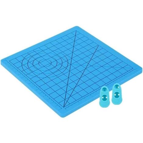 Tapis de Stylo d'Impression 3D, en Silicone Pour Stylo 3D Avec Artisanat d'Art de Base Multi-formes et 2 Capuchons en Silicone Pour Débutants, Expert (1/5)