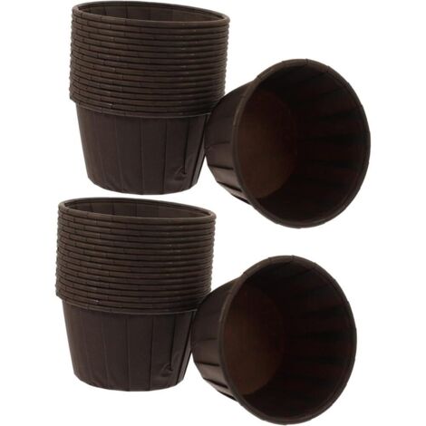 Lot De 50 Caissettes À Muffins En Papier Huilé Résistantes À La Décoloration Idéales Pour Les Pâtisseries Et Les Fêtes (1/5)