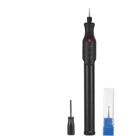 Générique Stylo de graveur en verre, Stylo de gravure sans fil électrique pour métal - Stick de sculpture sans fil pour bois de pierre, noir (1/5)
