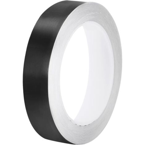 Ruban adhésif métallisé de 2 cm x 25 m pour carrelage, idéal pour murs, placards, salles de bain, sols, carrelages, voitures et décorations d'art, noir (1/5)