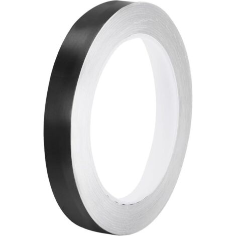 Ruban adhésif métallisé de 1,5 cm x 25 m pour carrelage, idéal pour murs, placards, salles de bain, sols, carrelages, voitures et décorations d'art, noir (1/5)