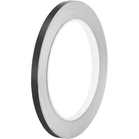 Ruban adhésif métallisé de 0,5 cm x 50 m pour carrelage, idéal pour murs, placards, salles de bain, sols, carrelages, voitures et décorations d'art, noir (1/5)