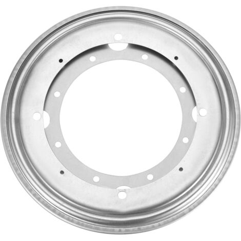 Plateau tournant de 23 cm (9 pouces), support pivotant, plateau tournant rond, pour bureau, argent. (1/5)