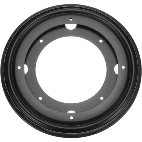 Plateau tournant de 23 cm (9 pouces), support pivotant, plateau tournant rond, pour bureau, noir. (1/5)
