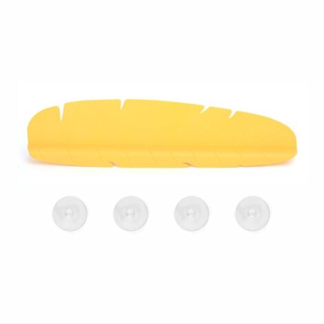 Protection Contre Les Éclaboussures D'évier En Forme De Feuille, Protection En Silicone Souple, Écran Étanche, Déflecteur Anti-éclaboussures, jaune (1/5)