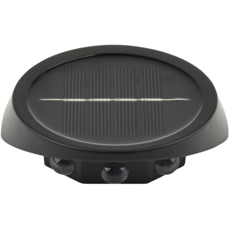Éclairage extérieur LED solaire pour clôture, 3 lampes LED pour clôture (décoration de jardin), Applique murale à économie d'énergie, Lumière chaude (1/5)
