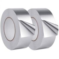 Ruban d'étanchéité en aluminium, ruban d'étanchéité en aluminium, ruban d'étanchéité en aluminium imperméable pour cuisine, surface métallique, 20 m x 30 mm (2 rouleaux, argent)