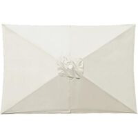 Housse de Rechange Rectangle pour Parasol de Patio à 6 Baleines Tissu de Rechange Imperméable pour Parasol d'extérieur de 2 x 3.0 m