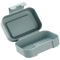 Porte-savon de douche pour salle de bain Boîte à savon, boîte de rangement pour savon(bleu)