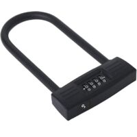 Antivol En U Robuste, Cadenas à Combinaison De 4 Chiffres Avec Mot De Passe Pour Vélo, Cadenas En U à Combinaison De Vélo, Cadenas En U Pour Vélo Pour La Maison, L'école, Les Voyages