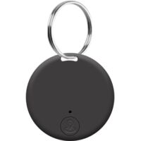 Localisateur de clés Bluetooth intelligent, traceur GPS, portée de 15 m, pour enfants, animaux, chats, motos, bagages, smartphones (noir)