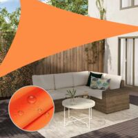 Sun Shade Sail, Triangle2 X 2 X 2Shade Canopy, Sunrays Block Awning for Patio, Carport, Backyard, Garden and More,Orange
