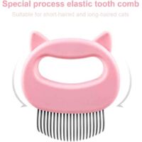 Peigne anti-poux pour animaux de compagnie, peigne pour enlever les poils de chien, peigne pour oreilles de chat, fournitures pour animaux de compagnie, 9 x 10 cm (rose)