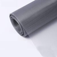 Moustiquaire de fenêtre 100x100cm, enrouleur réglable, maille en fibre de verre grise, durable et ignifuge, moustiquaire anti-insectes et anti-mouches