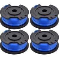 Lot de 4 bobines de rechange pour débroussailleuse Ryobi One+ AC14RL3A, OLT1832 RAC124, 18 V, 24 V, 40 V